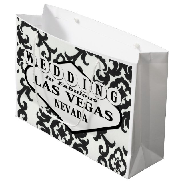 WEDDING In Las Vegas Gift Bag (Front Angled)