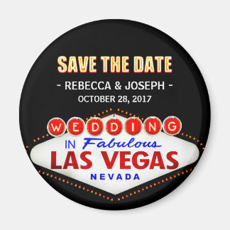 Wedding in Las Vegas Sign - Neon Save the Date Magnet