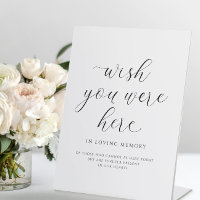 Wedding In Memory Wish You Were Here Elegant