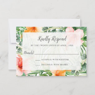 Wedding in Paradise Tropical RSVP