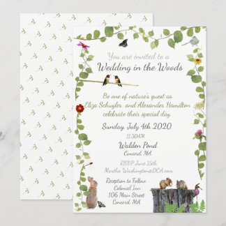 Wedding in the Woods: Invitation