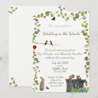 Wedding in the Woods: Invitation