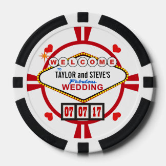 Wedding in Vegas Casino Favour Poker Chips