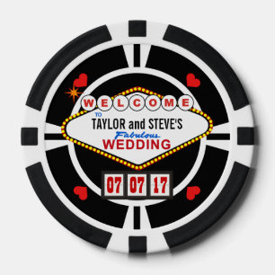 Wedding in Vegas Casino Favour Poker Chips