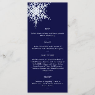 Wedding in Winter Menu (blue)