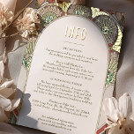 Wedding Insert INFO Vintage Art Nouveau by Mucha Foil Holiday Postcard<br><div class="desc">Art Nouveau Vintage wedding INFO card Red & Gold by Alphonse Mucha in a floral, romantic, and whimsical design. Victorian flourishes complement classic art deco fonts. Please enter your custom information, and you're done. If you wish to change the design further, click the blue "Customise It" button. Thank you so...</div>