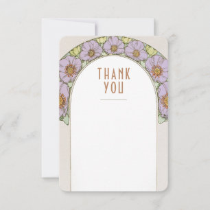 Wedding Insert Thank You Vintage Art Nouveau Invit Invitation