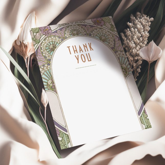 Wedding Insert Thank You Vintage Art Nouveau Invitation (Creator Uploaded)