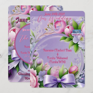 Wedding Inv. 2 Violet(Horizon) RFPMDesigns ©️2024 Invitation