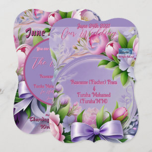 Wedding Inv. 3 Violet(Horizon) RFPMDesigns ©️2024 Invitation