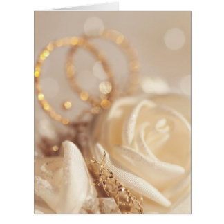 Wedding invintation card with ring