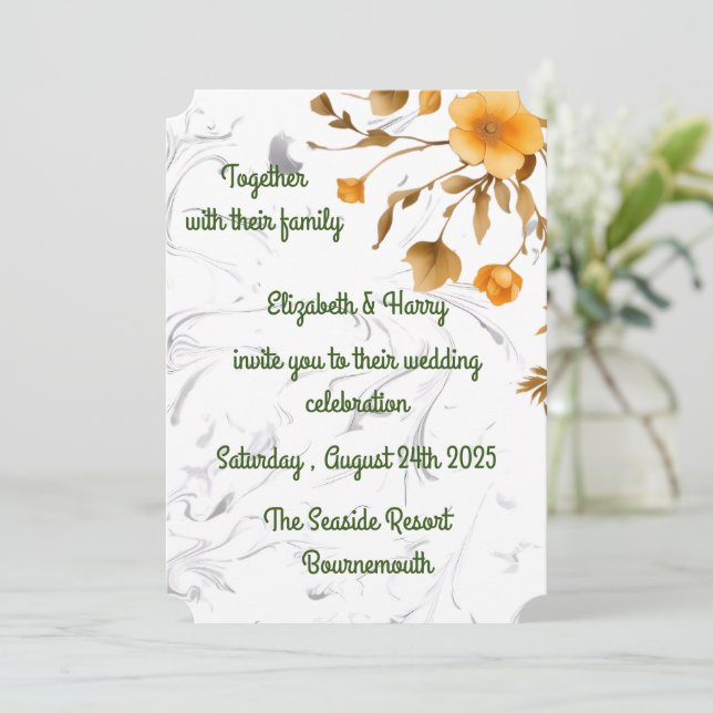Wedding Invitation  (Standing Front)
