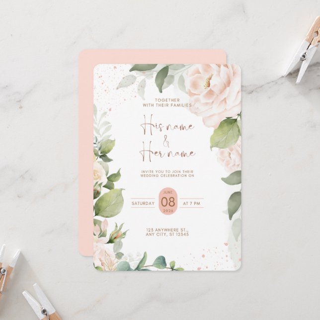 Wedding invitation (Front/Back In Situ)