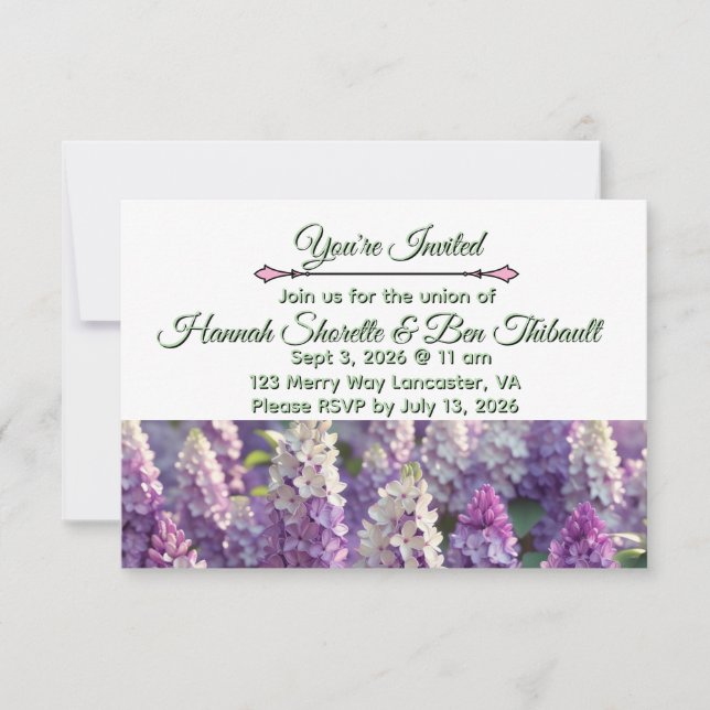 Wedding Invitation (Front)