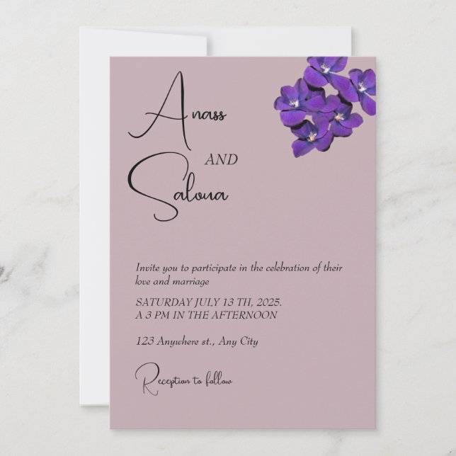 Wedding invitation (Front)