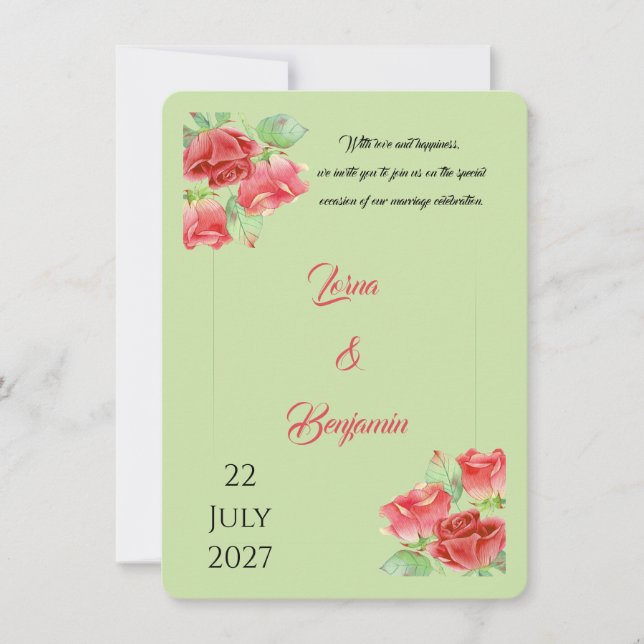 wedding invitation (Front)
