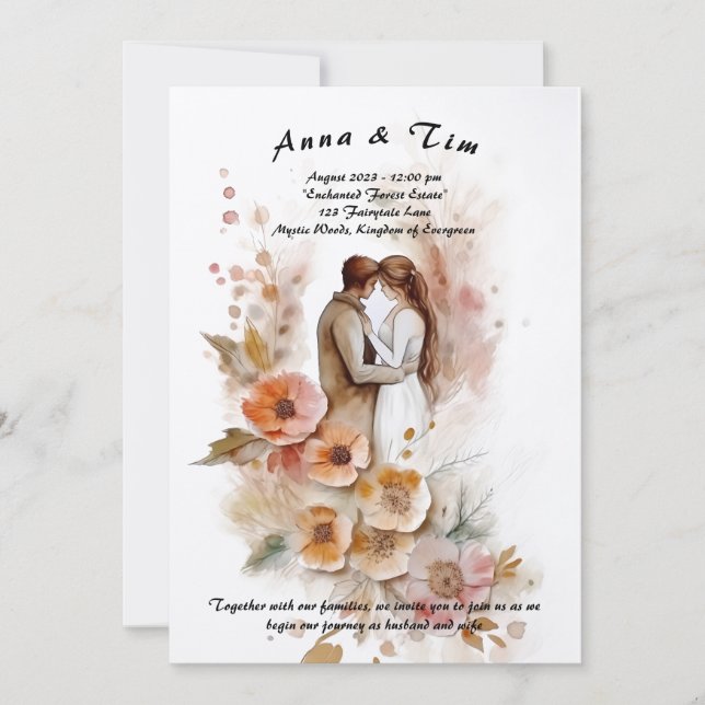 Wedding invitation  (Front)