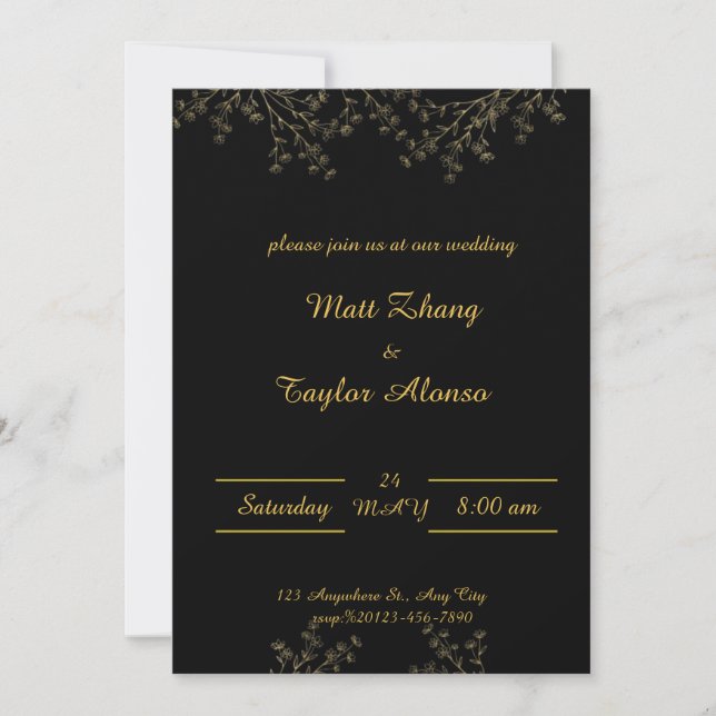 Wedding invitation  (Front)