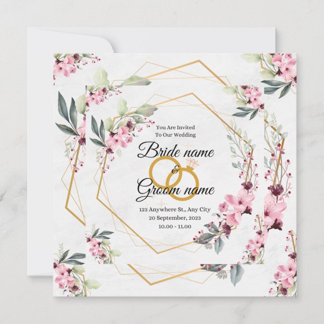 wedding invitation (Front)