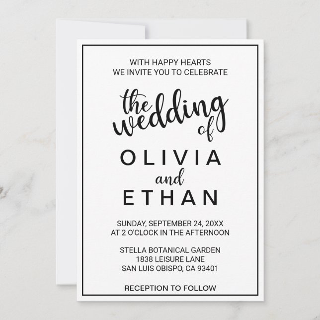 Wedding Invitation (Front)