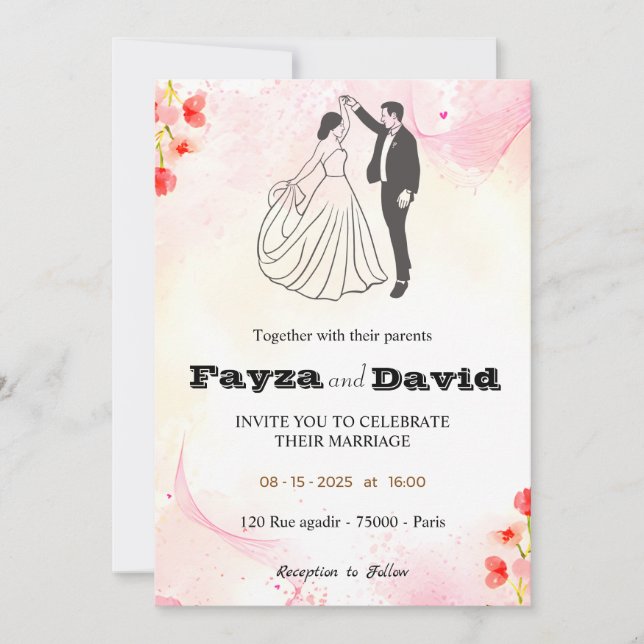 Wedding invitation  (Front)