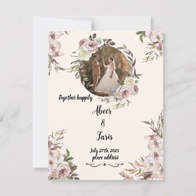 wedding invitation (Back)