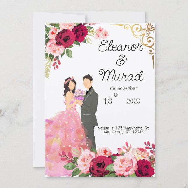 wedding invitation (Front)