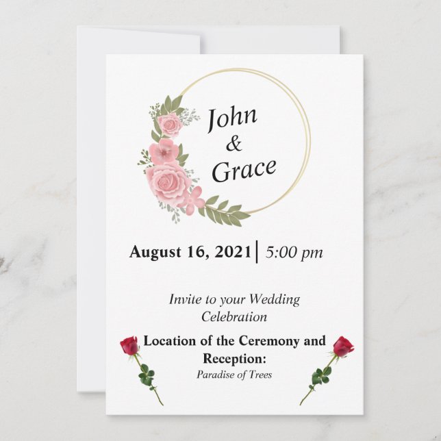 Wedding Invitation (Front)