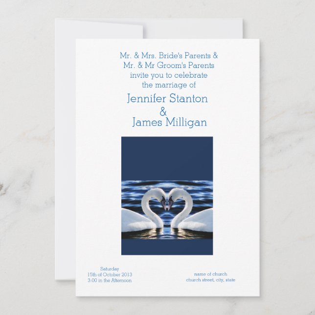 Wedding invitation (Front)