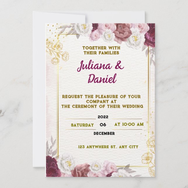 Wedding invitation   (Front)