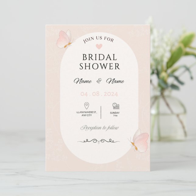  Wedding Invitation (Standing Front)