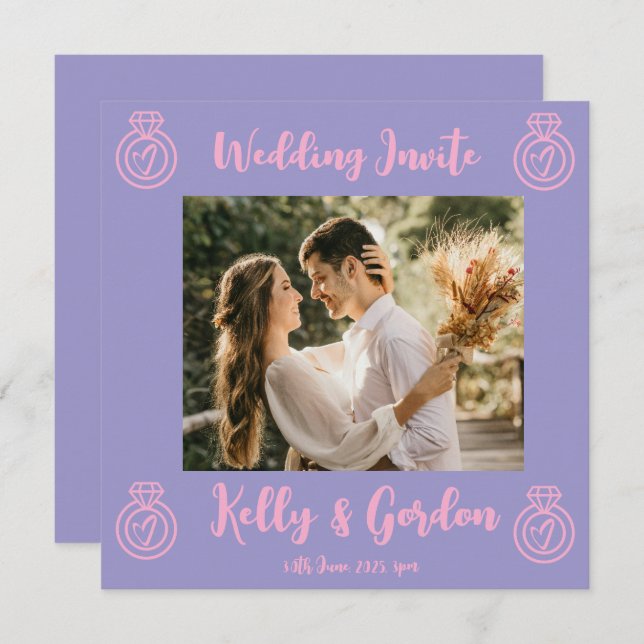 Wedding Invitation (Front/Back)
