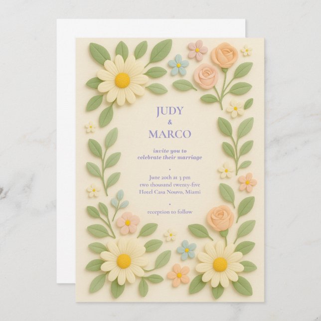 Wedding Invitation (Front/Back)