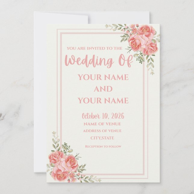 Wedding Invitation (Front)