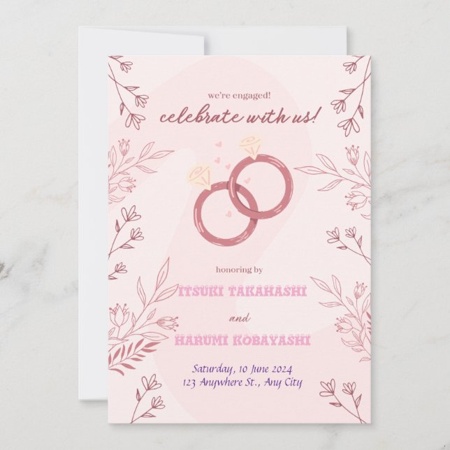  Wedding Invitation (Front)