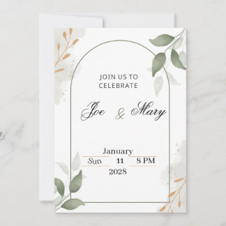 Wedding invitation