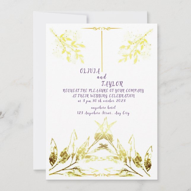 Wedding invitation (Front)