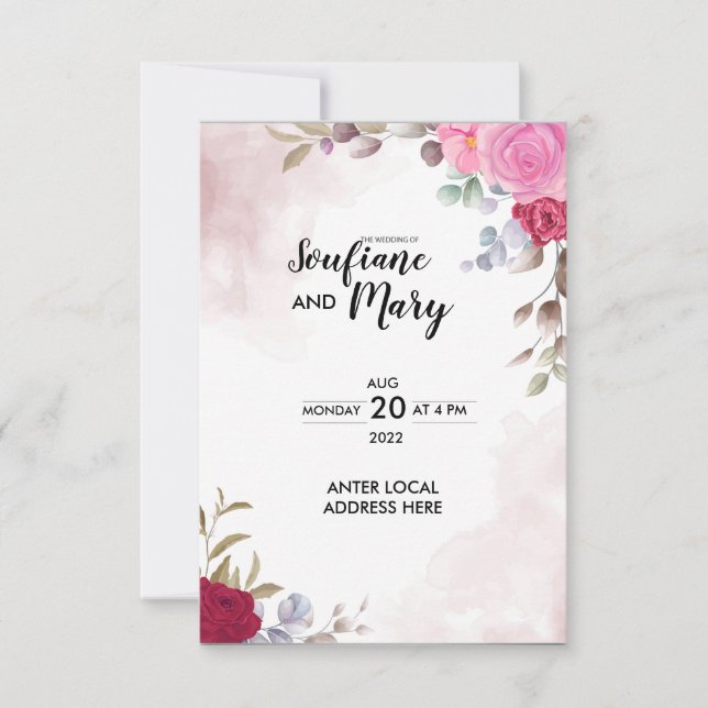 wedding invitation (Front)