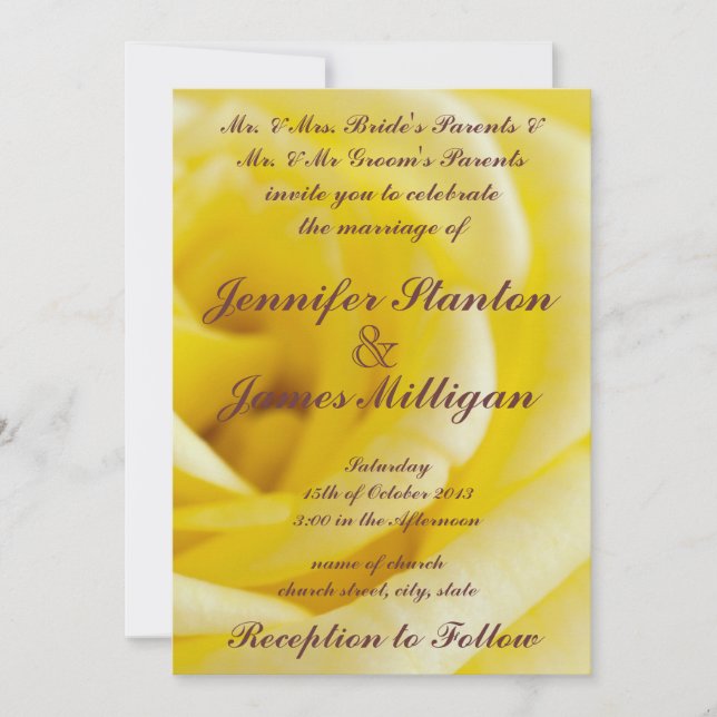 Wedding invitation (Front)