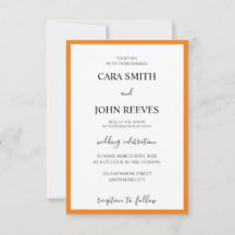 Wedding invitation