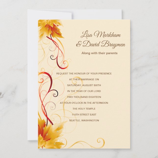 Wedding Invitation (Front)