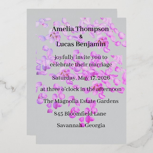 Wedding Invitation (Front/Back)