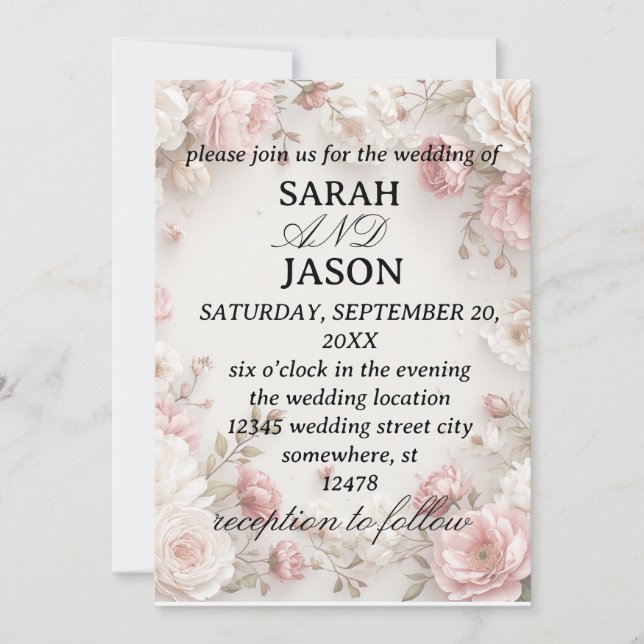  wedding invitation (Front)