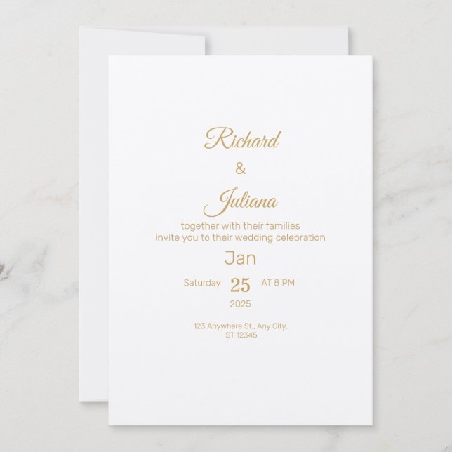 Wedding Invitation (Front)