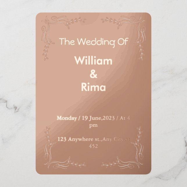 Wedding Invitation (Front)