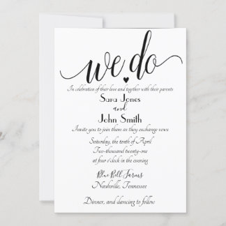 wedding invitation
