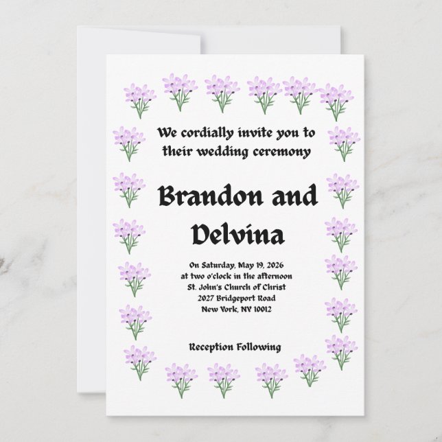 Wedding Invitation (Front)