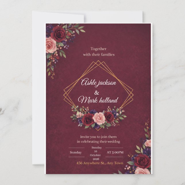 wedding invitation (Front)