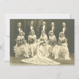 Wedding Invitation 1920's Photo Exclusive