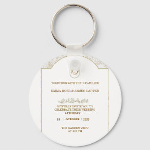 "Wedding Invitation ✨ A Night to Remember" Key Ring
